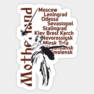 Monument Motherland calls Sticker